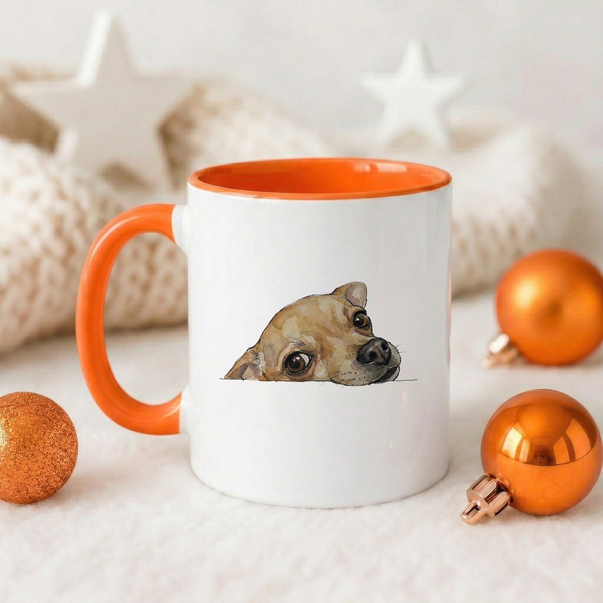Chihuahua face Accent Mug
