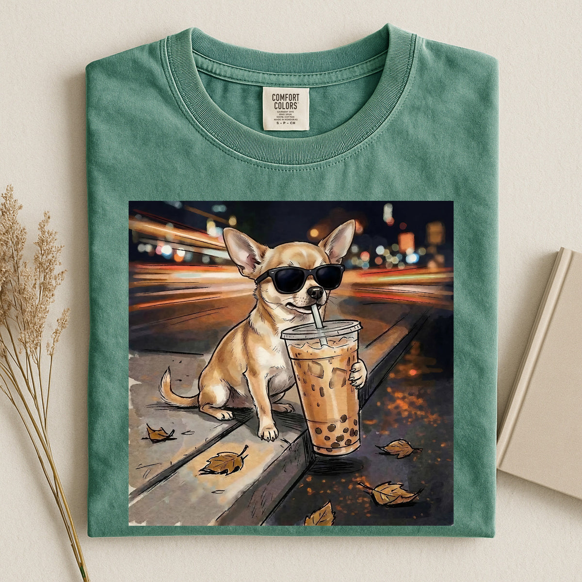Chihuahua drink tea Comfort T-shirt