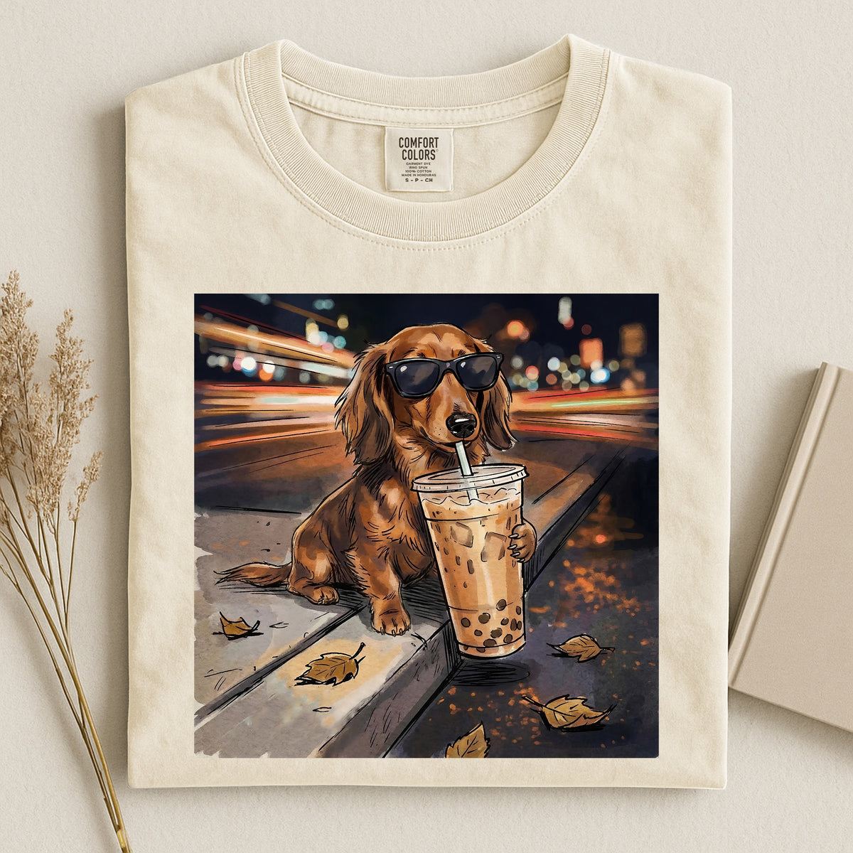 Dachshund milk tea Comfort T-shirt