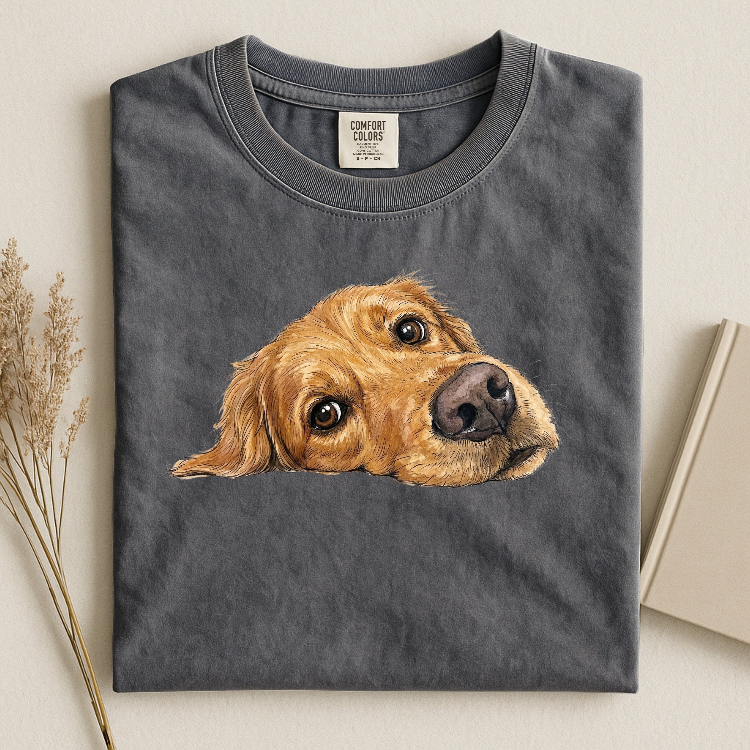 Golden Retriever Face Comfort T-shirt