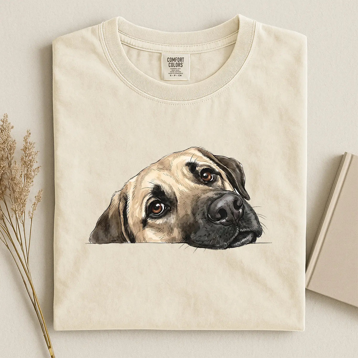Anatolian Shepherd Dog Face Comfort Color T-shirt
