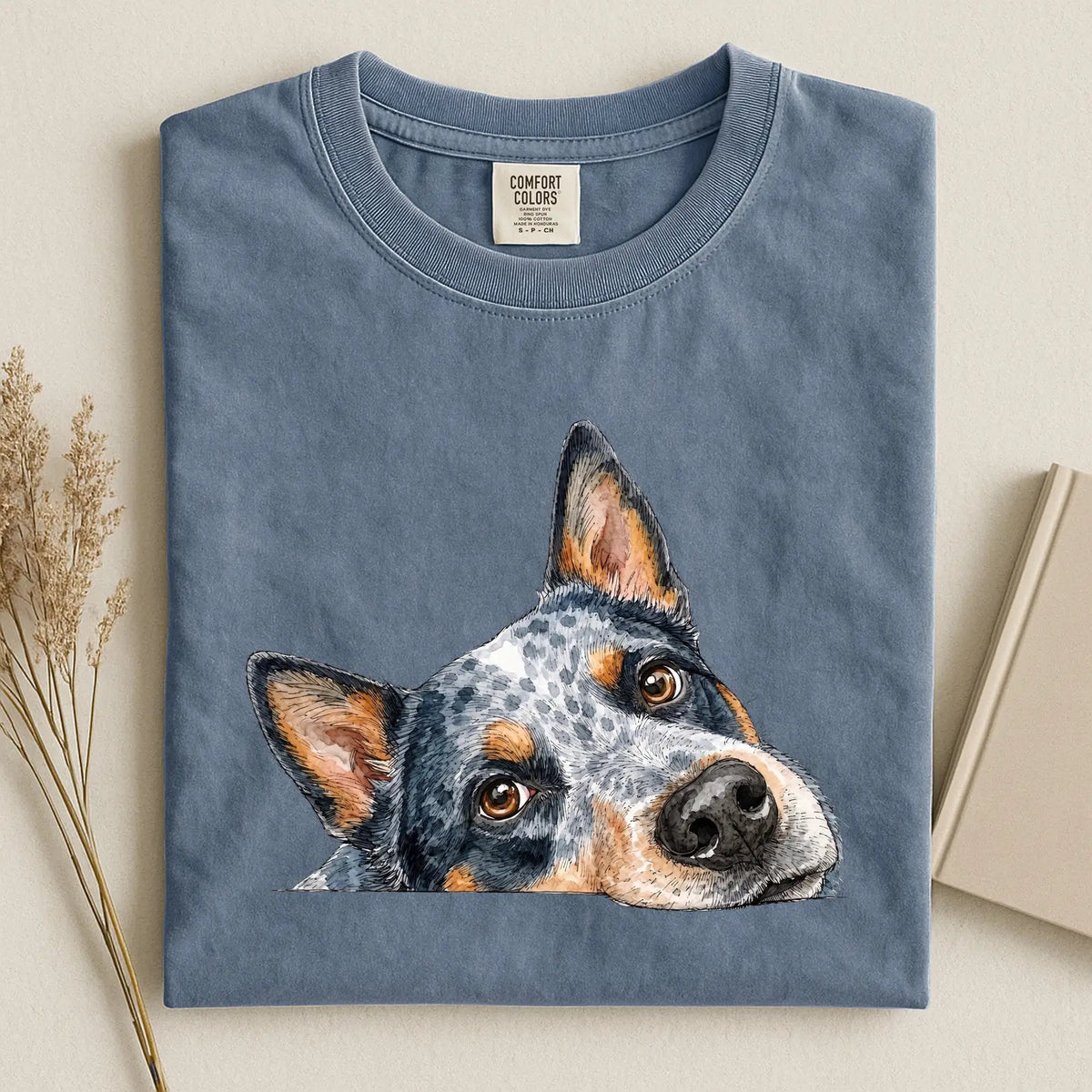 Australian Cattle Face Comfort Color T-shirt