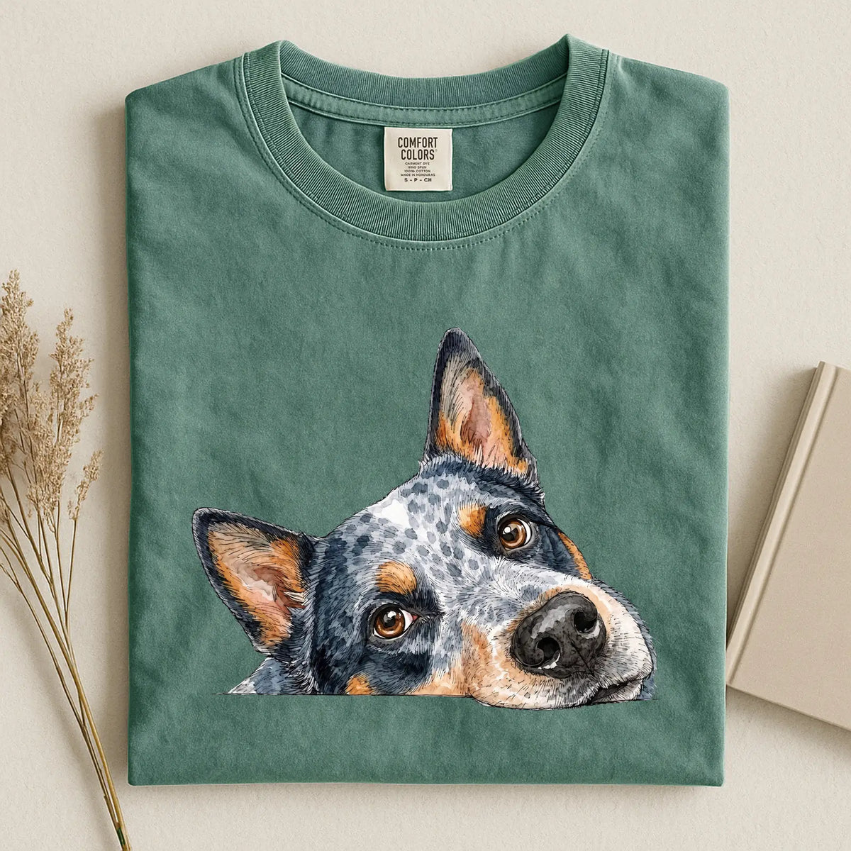 Australian Cattle Face Comfort Color T-shirt