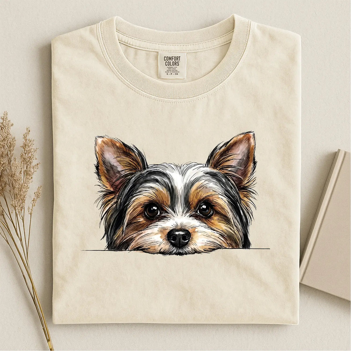 Biewer Terrier Face Comfort Color T-shirt