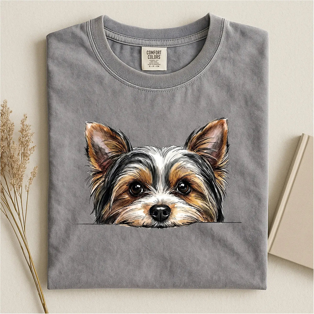 Biewer Terrier Face Comfort Color T-shirt