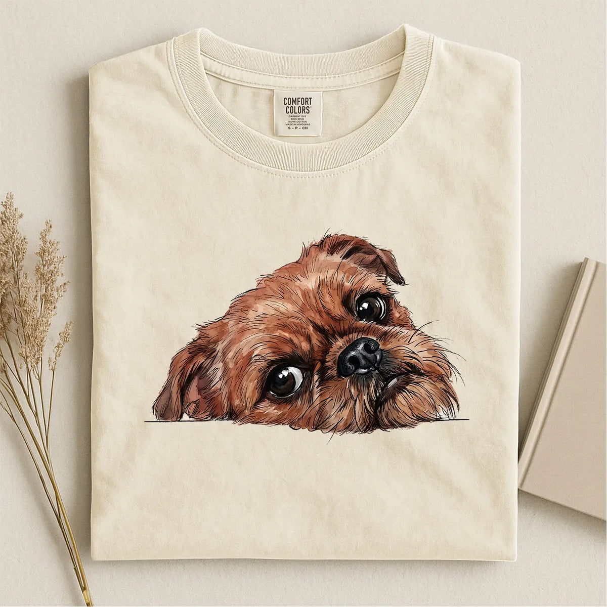 Brussels Griffon Face Comfort Color T-shirt