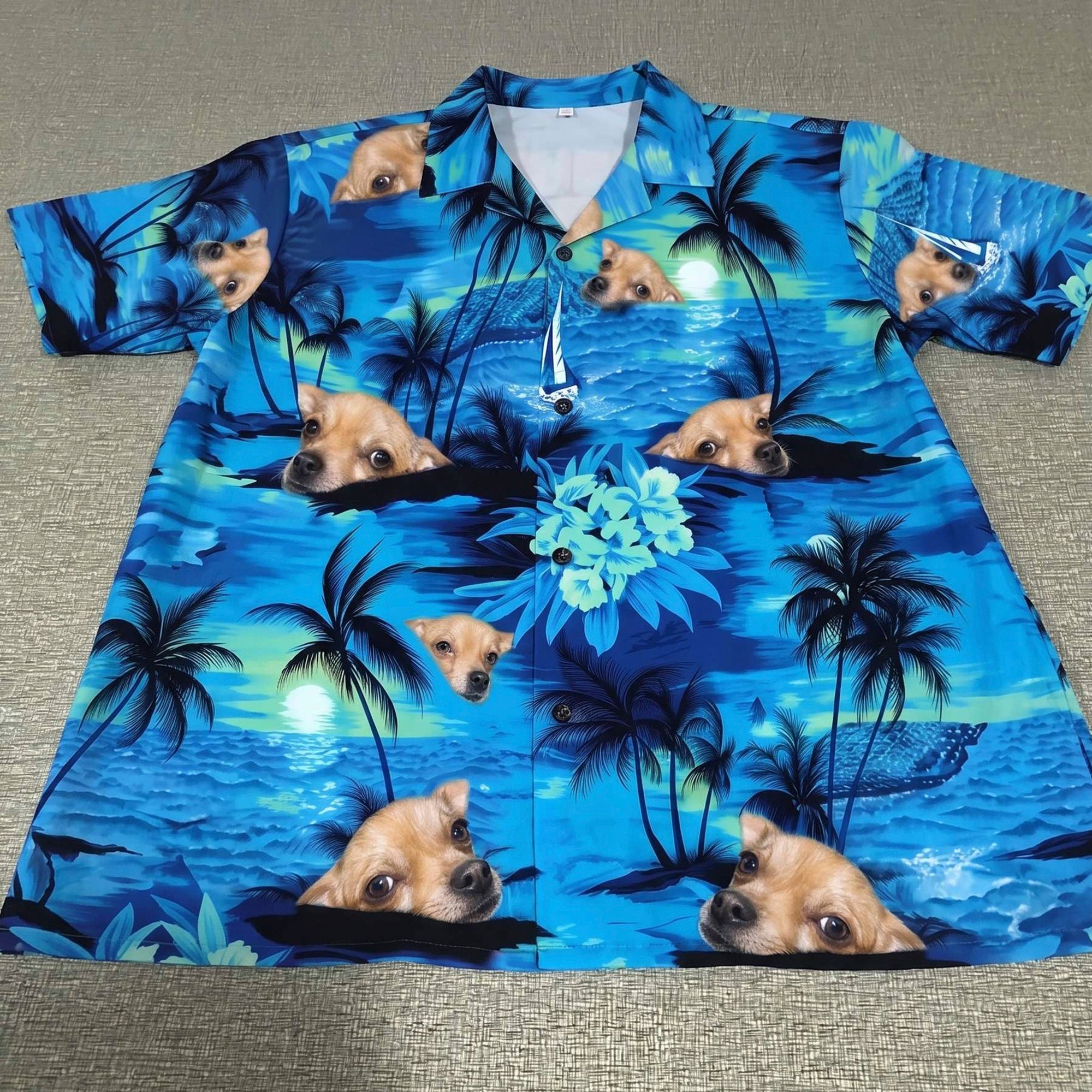 Custom Chihuahua Hawaiian Shirt