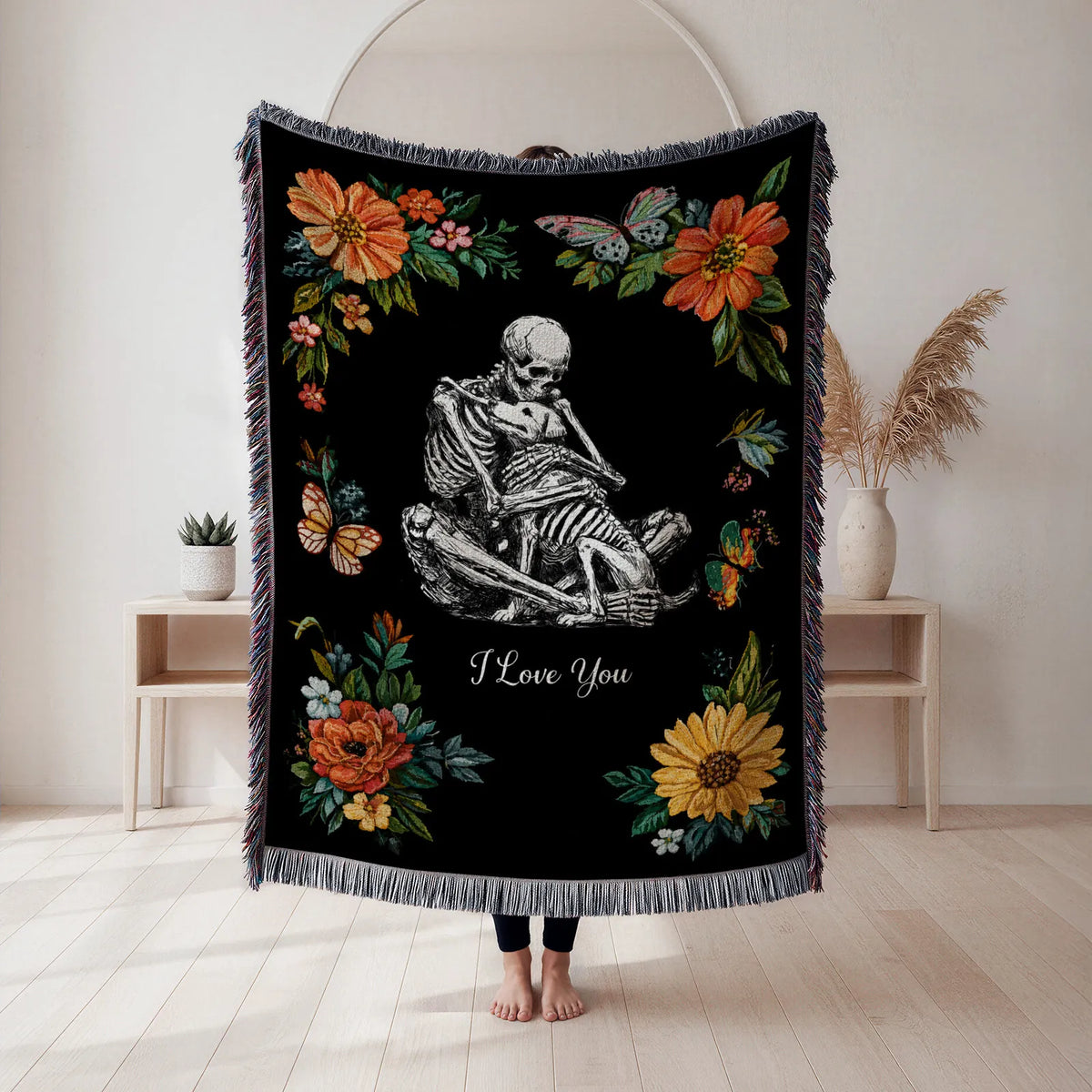 Dog Forever Love Woven Blanket