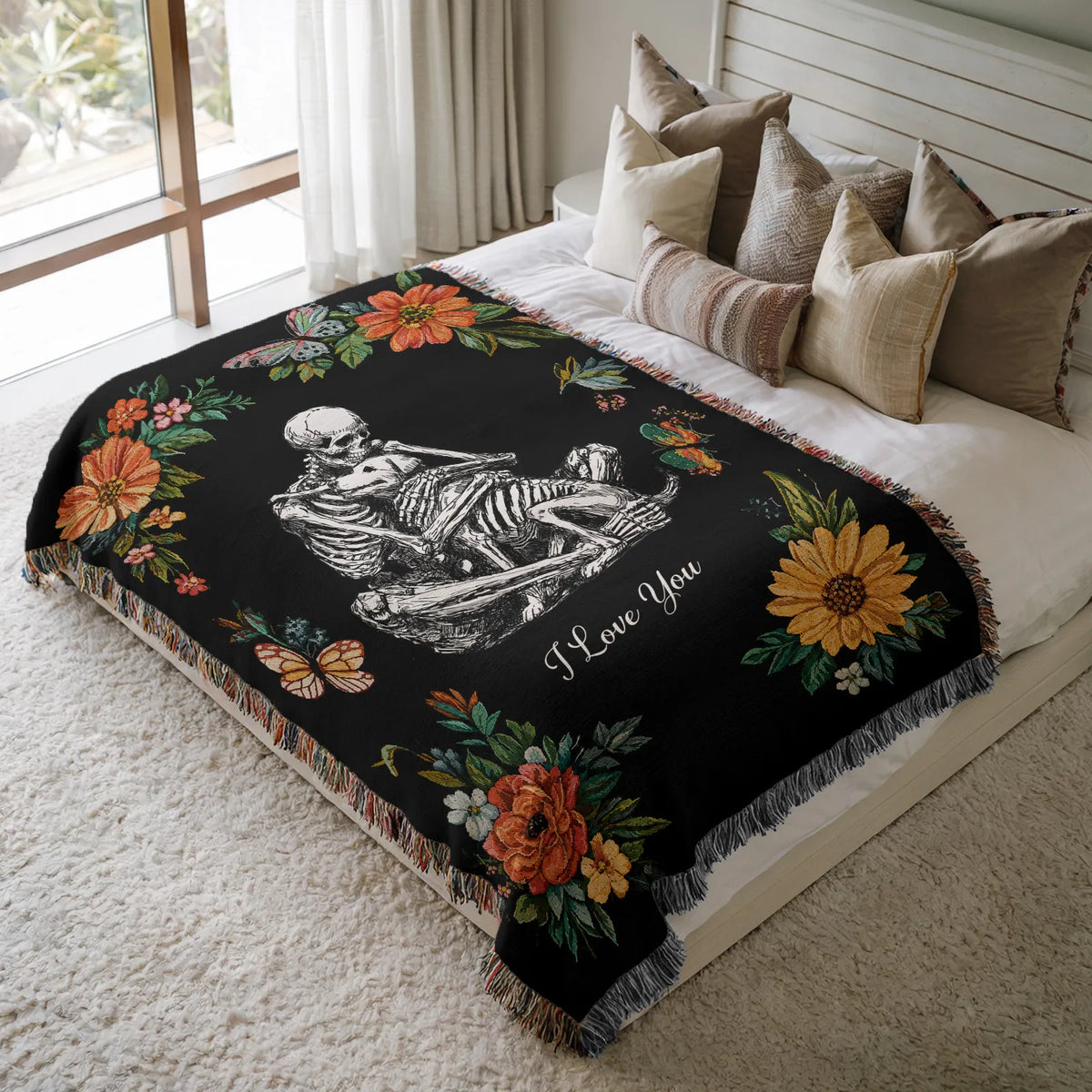 Dog Forever Love Woven Blanket