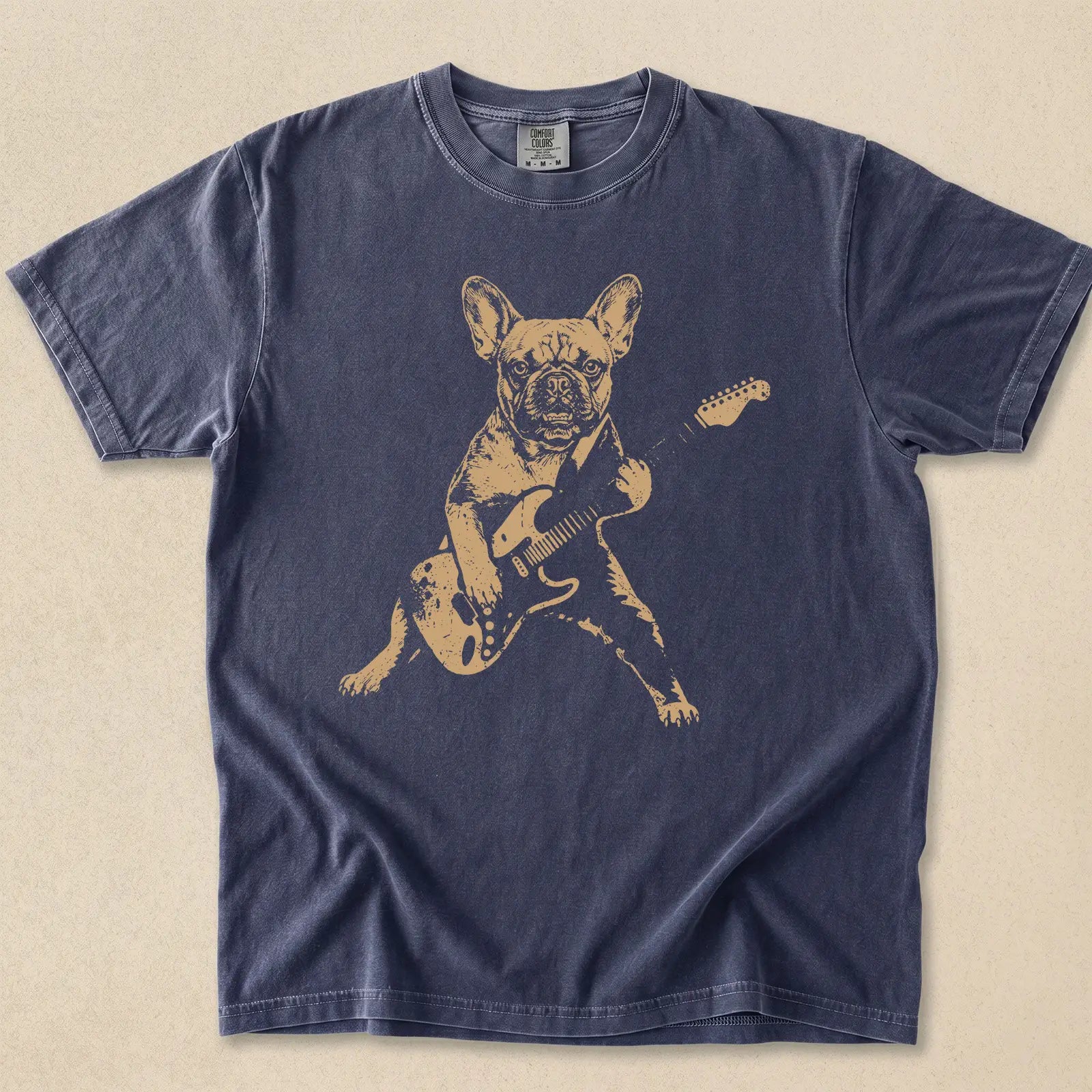 French Bulldog Rock Comfort Color T-shirt
