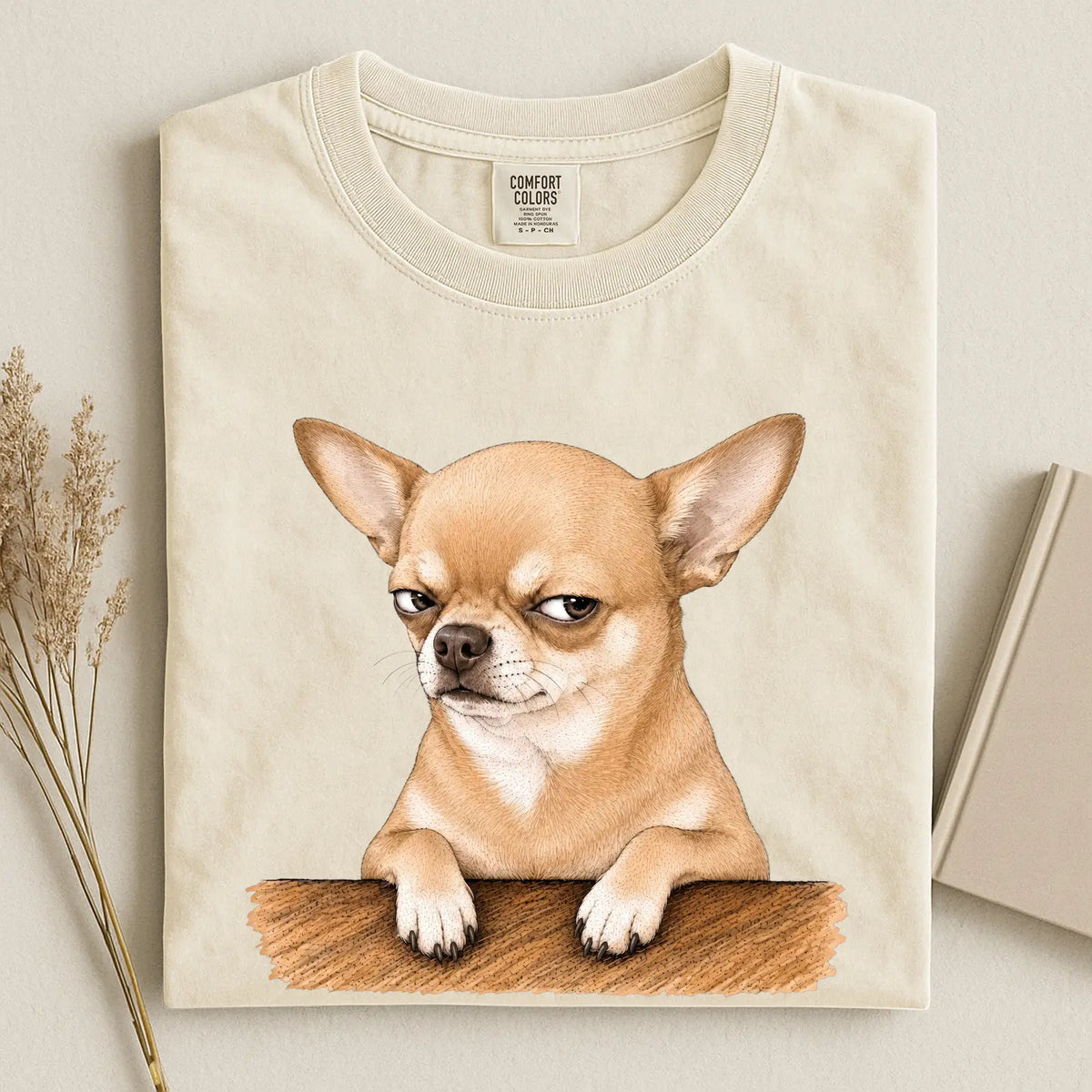 Grumpy Chihuahua Comfort Color Unisex T-shirt 2