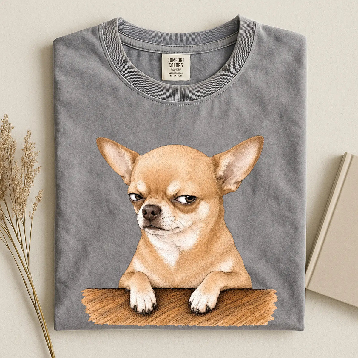 Grumpy Chihuahua Comfort Color Unisex T-shirt 2