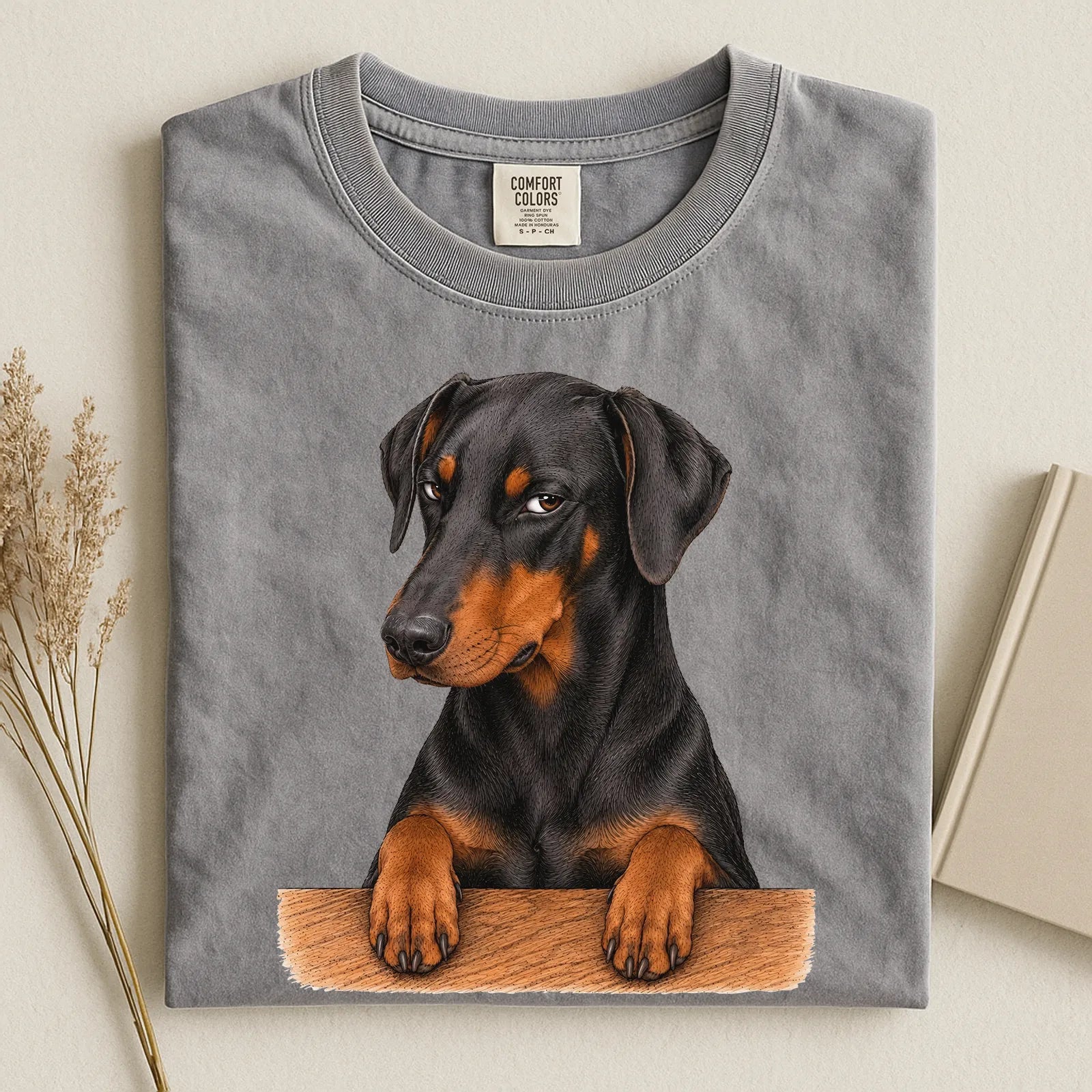 Gumpy Doberman Pinscher Comfort Color Unisex T-shirt