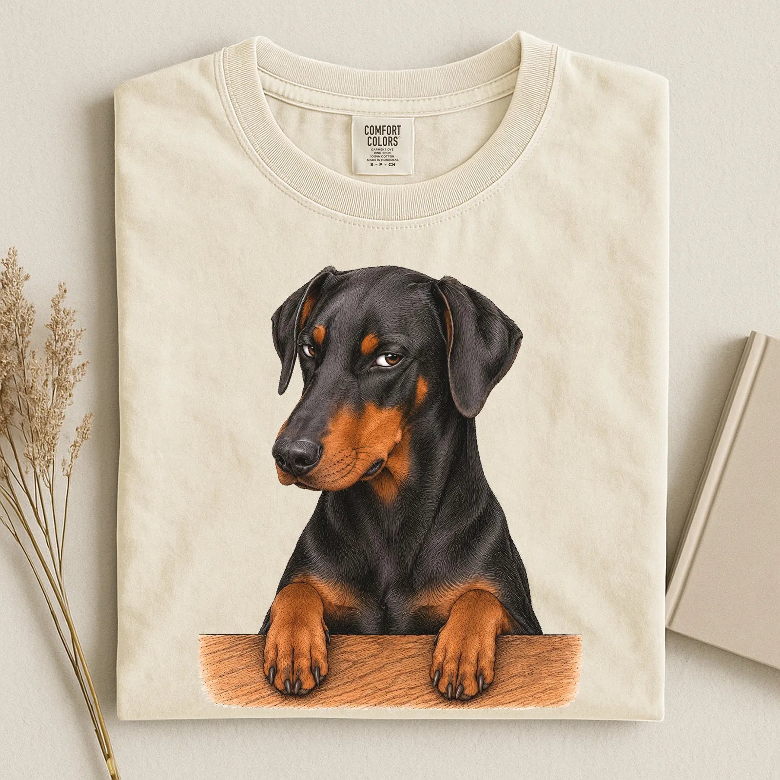 Gumpy Doberman Pinscher Comfort Color Unisex T-shirt