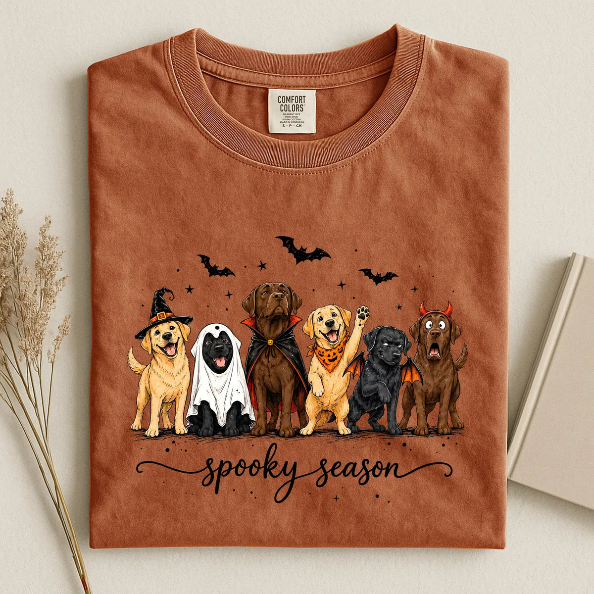 Labrador Spooky Season Comfort Color Unisex T-shirt
