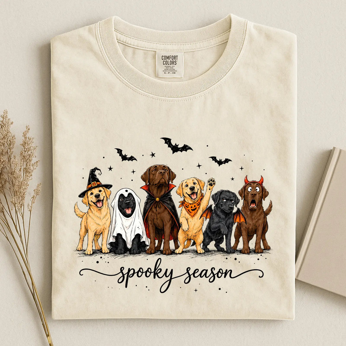 Labrador Spooky Season Comfort Color Unisex T-shirt