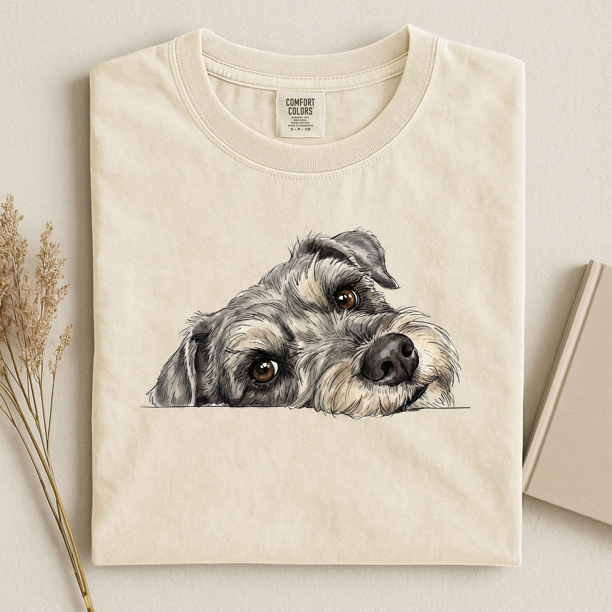 Miniature Schnauzer Face Comfort T-shirt