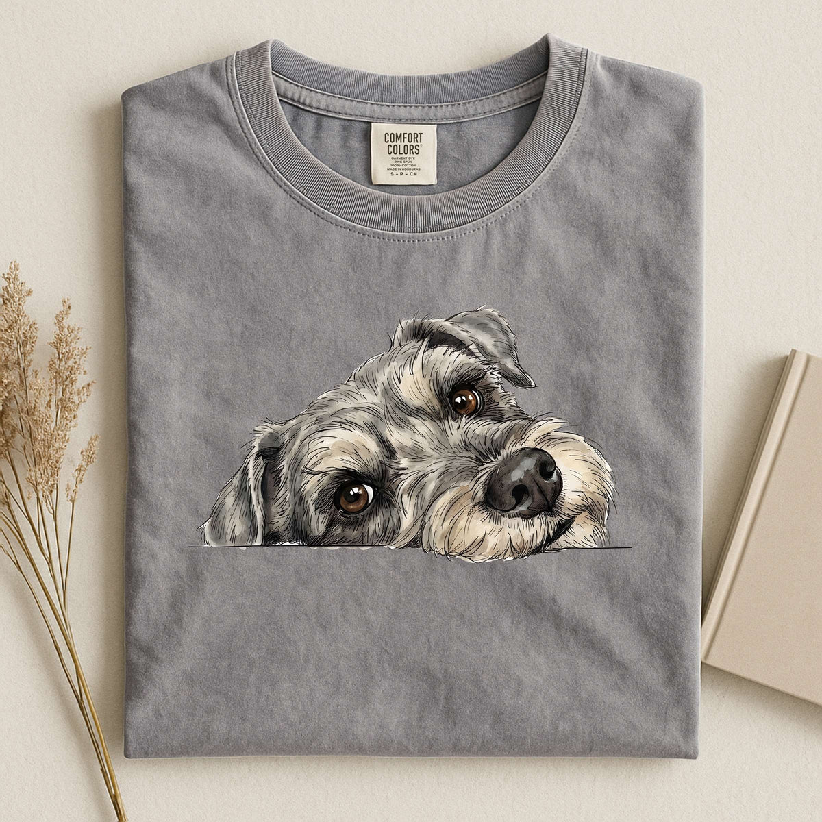 Miniature Schnauzer Face Comfort T-shirt