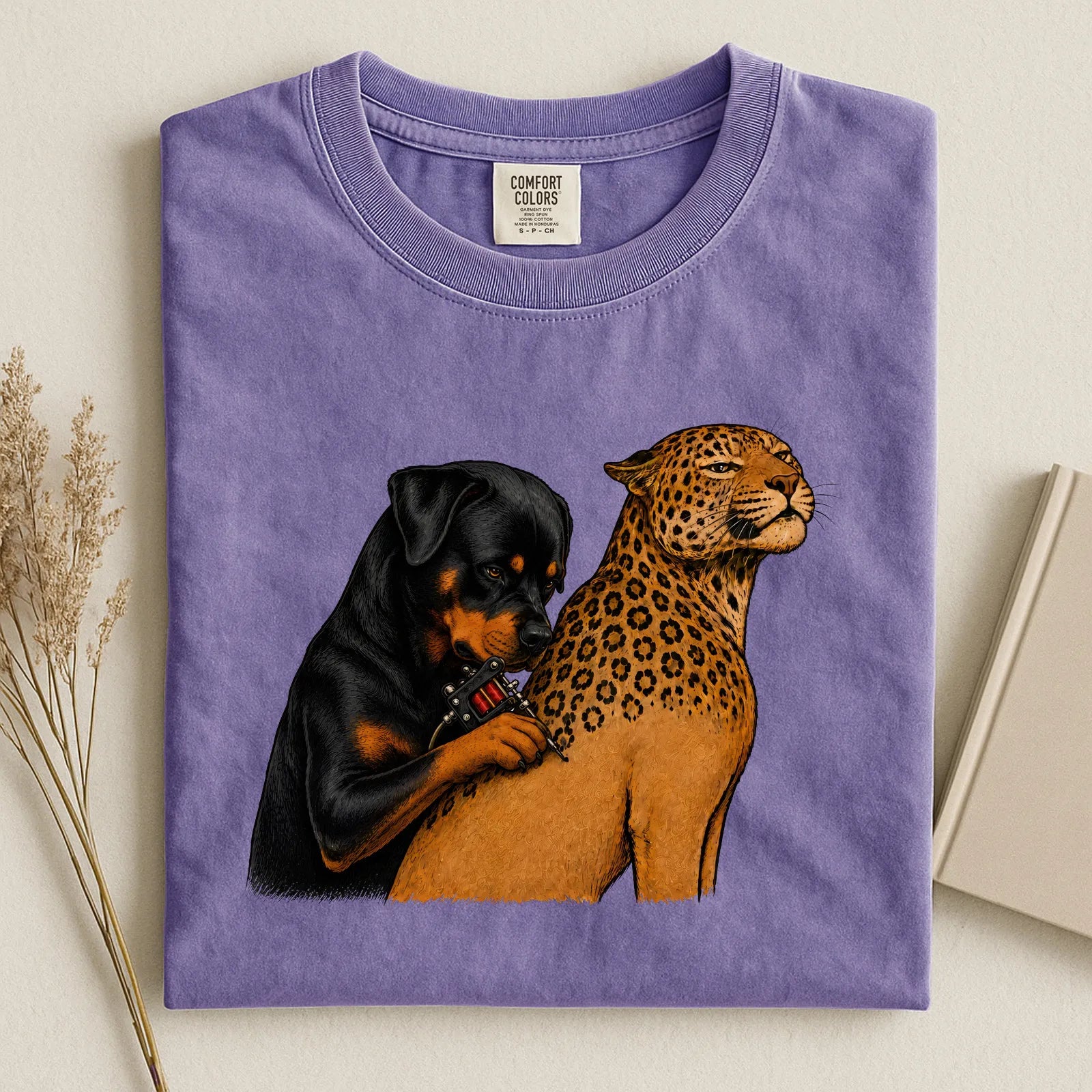 Rottweiler Tattoo Artist Funny Comfort Color Unisex T-shirt
