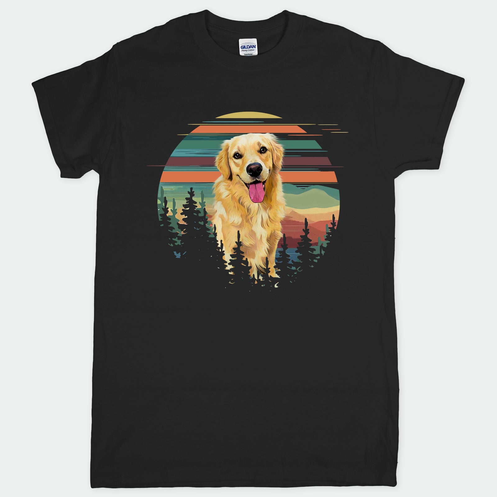 Personalized Retro Dog T-shirt