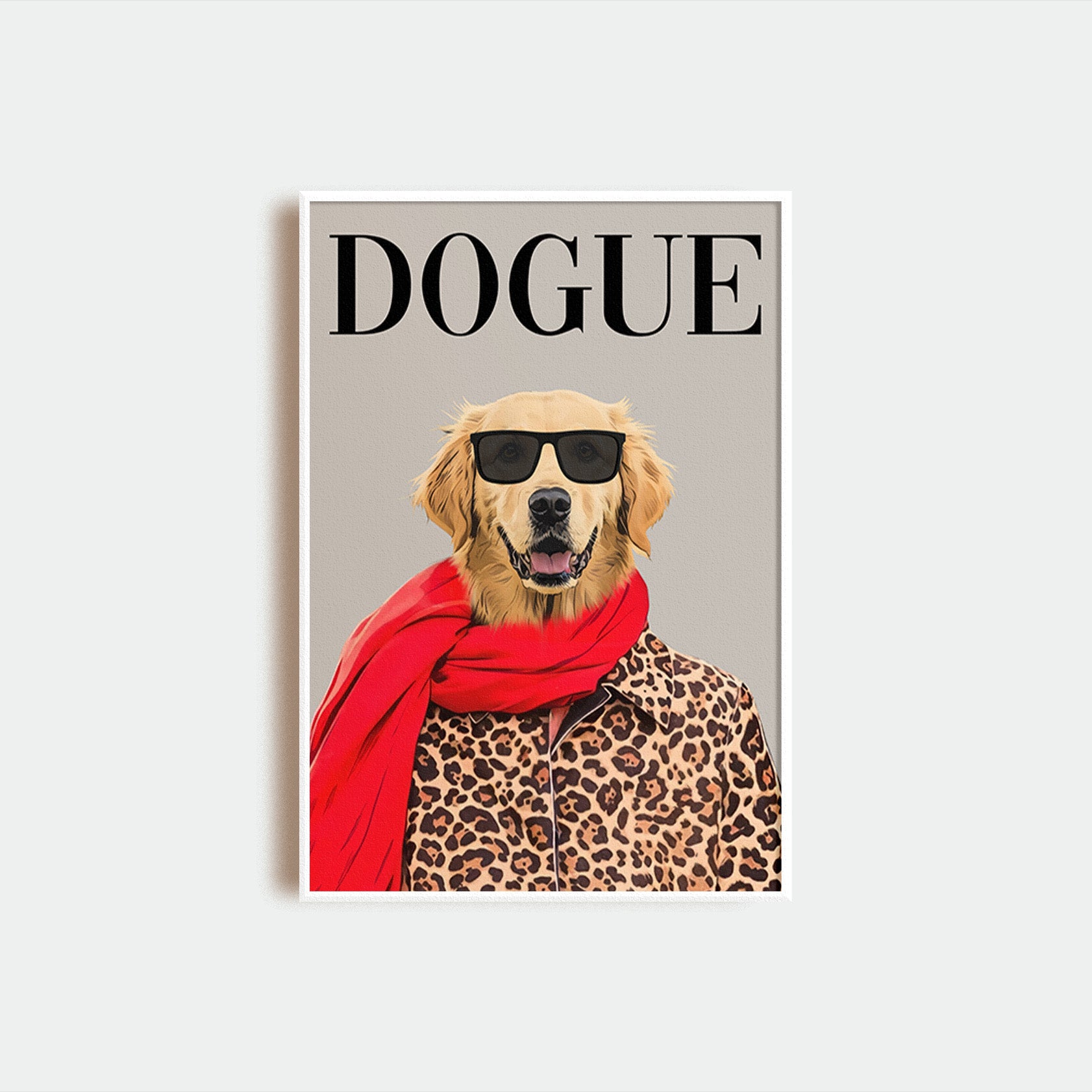 Personalized Dog Dogue Poster