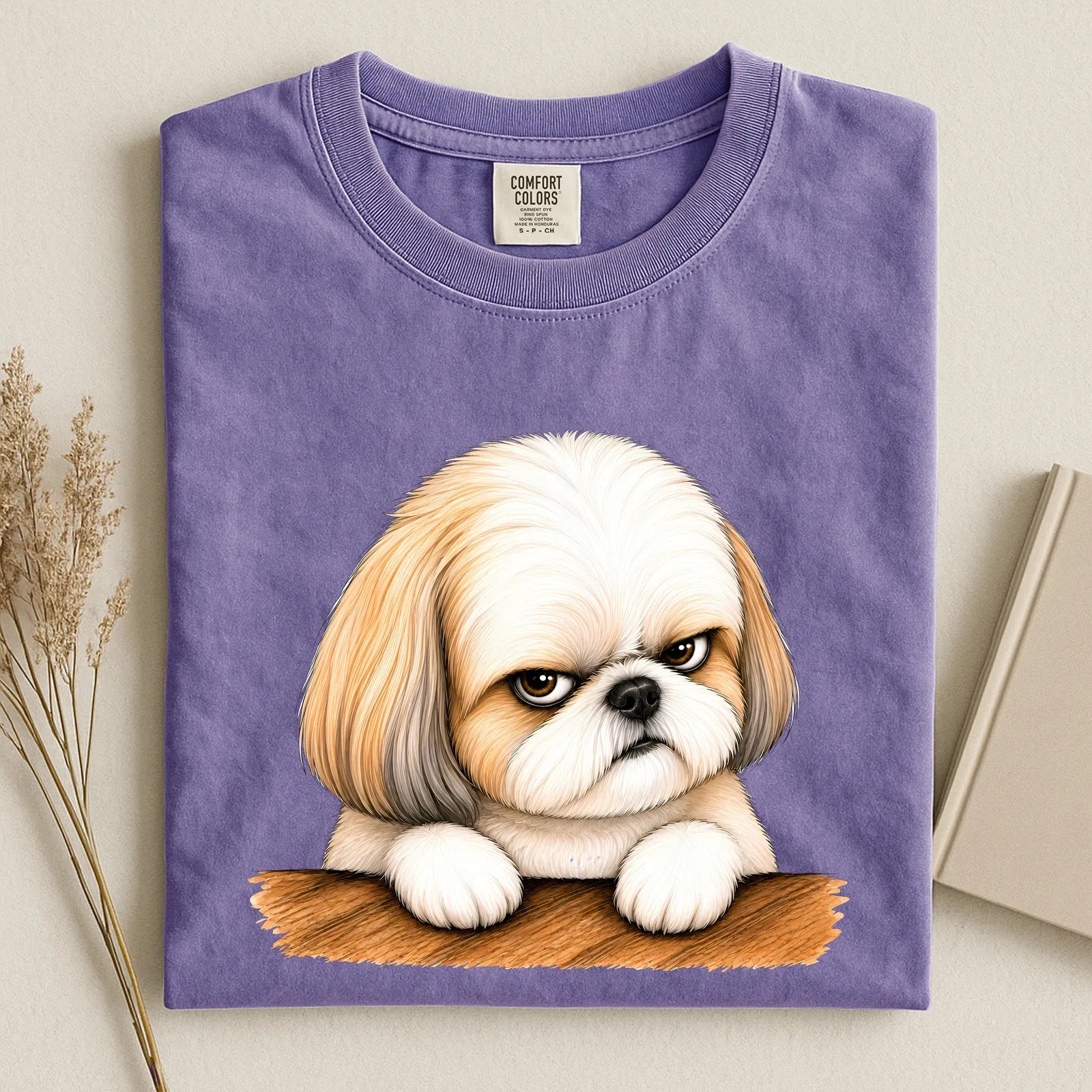 Gumpy Shih Tzu Comfort Color Unisex T-shirt