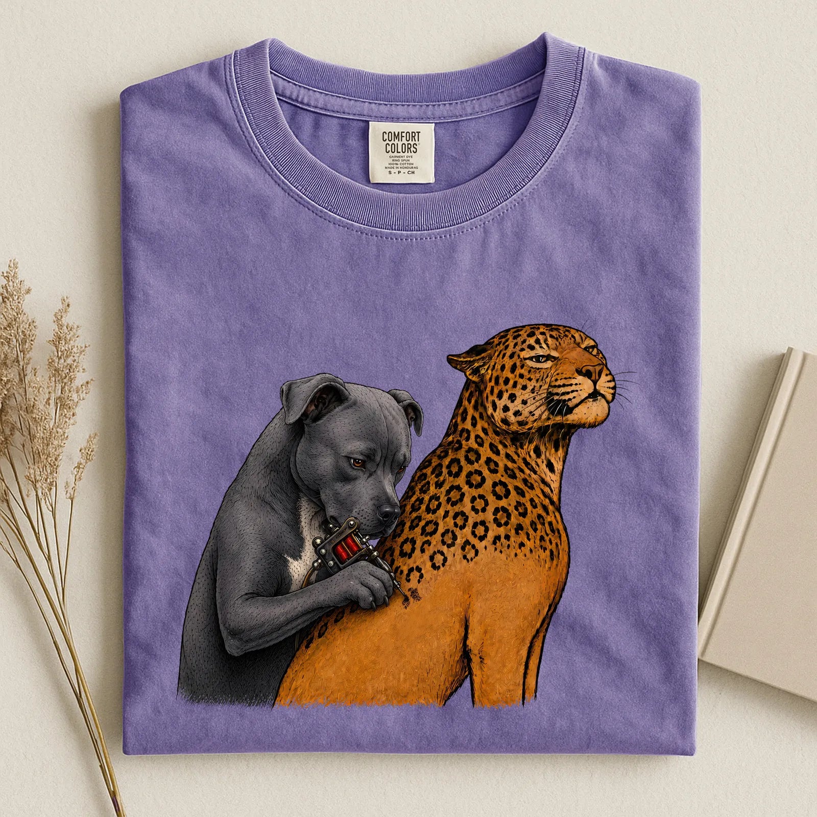 Pitbull Tattoo Artist Funny Comfort Color Unisex T-shirt