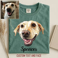 Dog Custom Face Comfort Color T-shirt