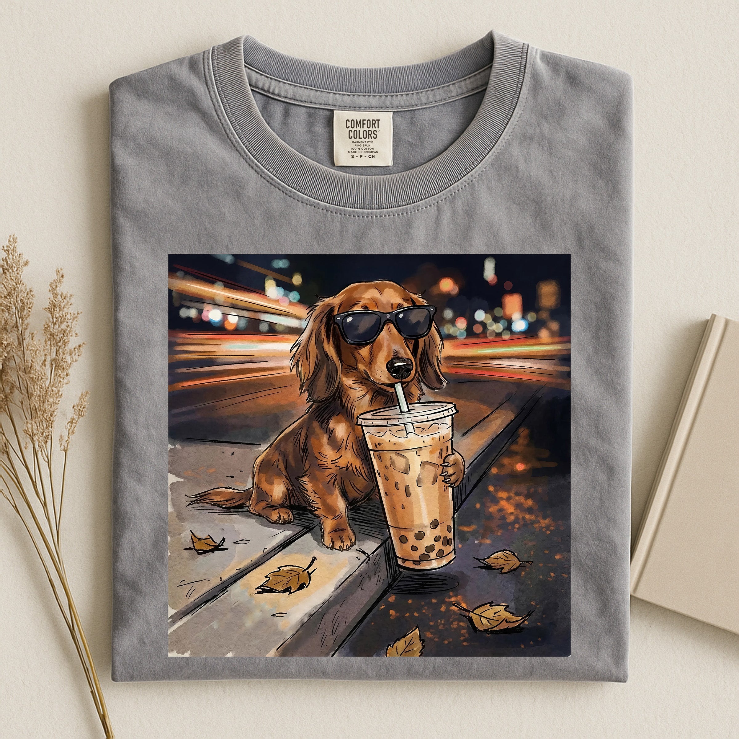 Dachshund milk tea Comfort T-shirt