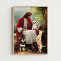 Chihuahua With Jesus Poster