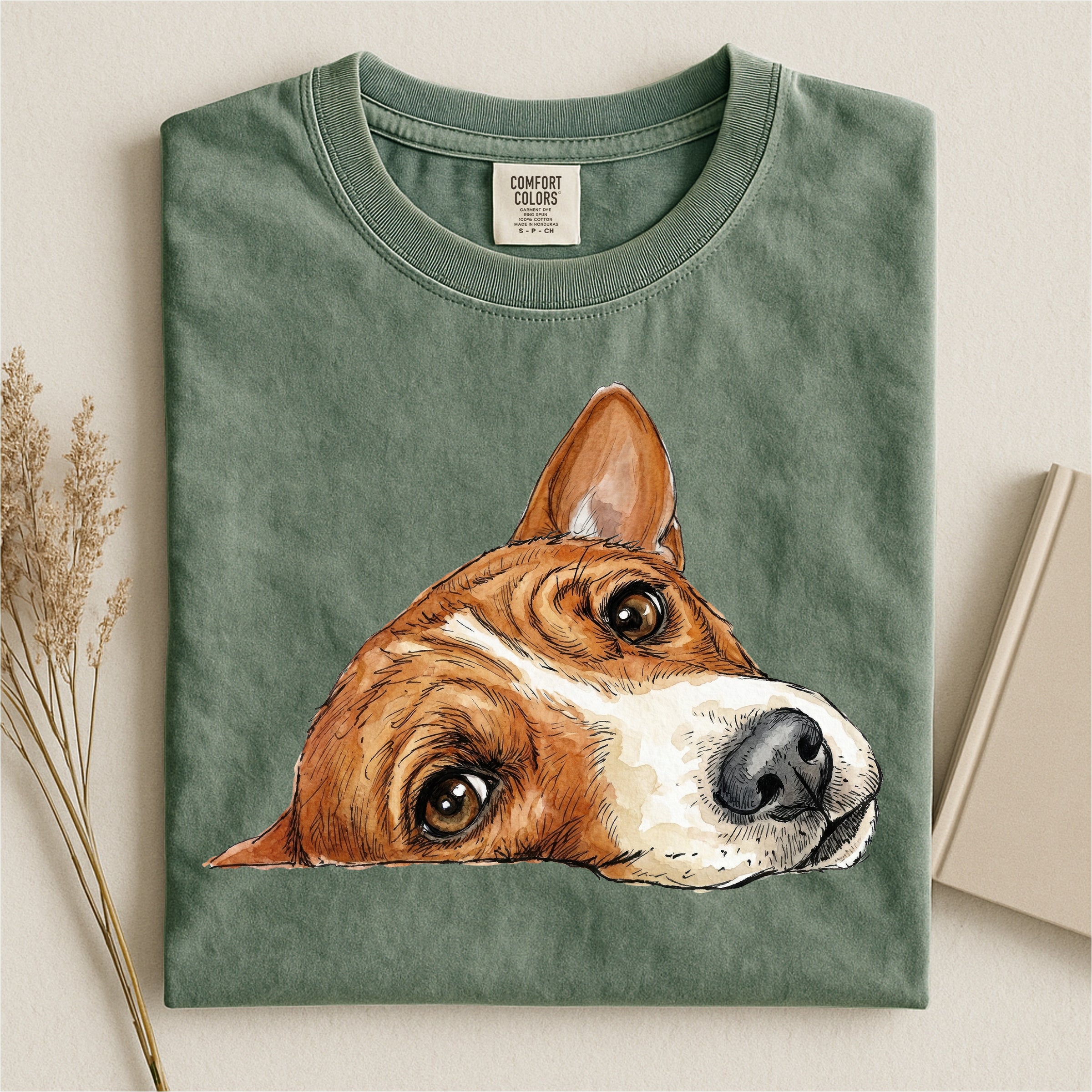 Basenji Face Comfort T-shirt