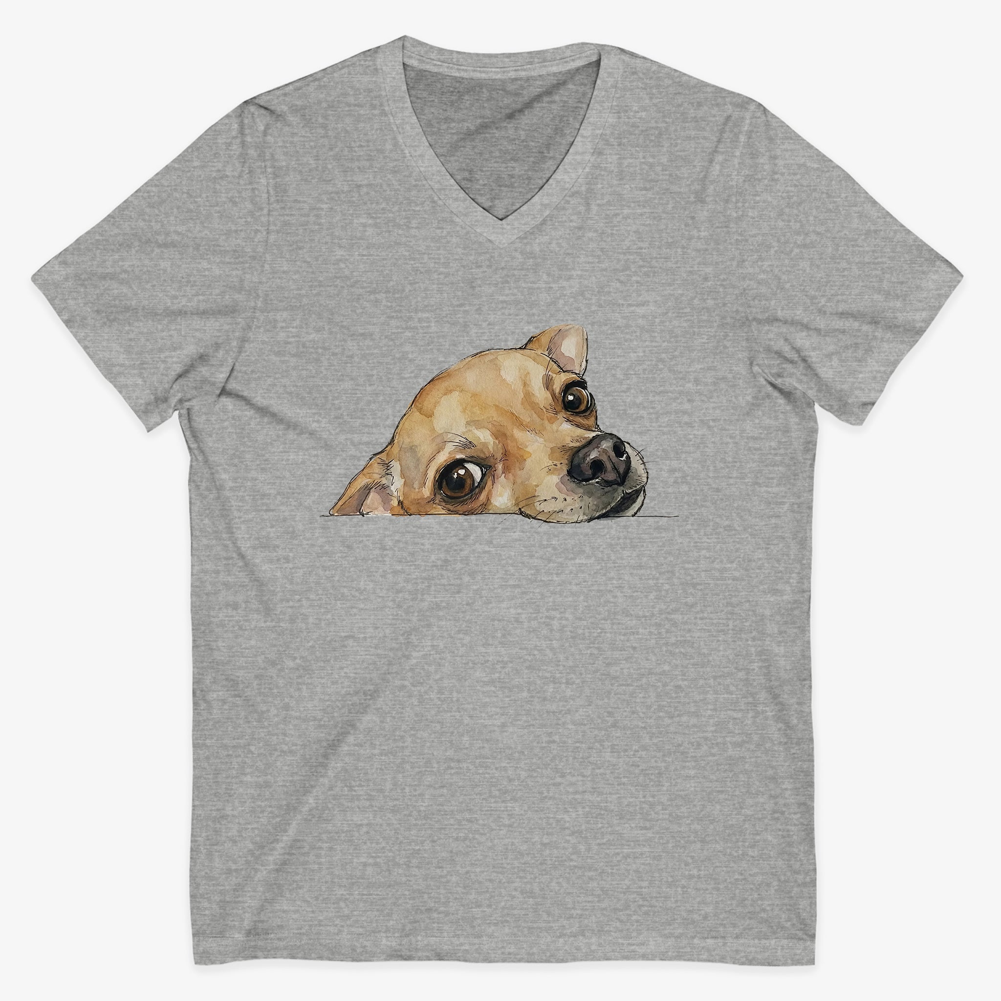 Chihuahua Face V-neck