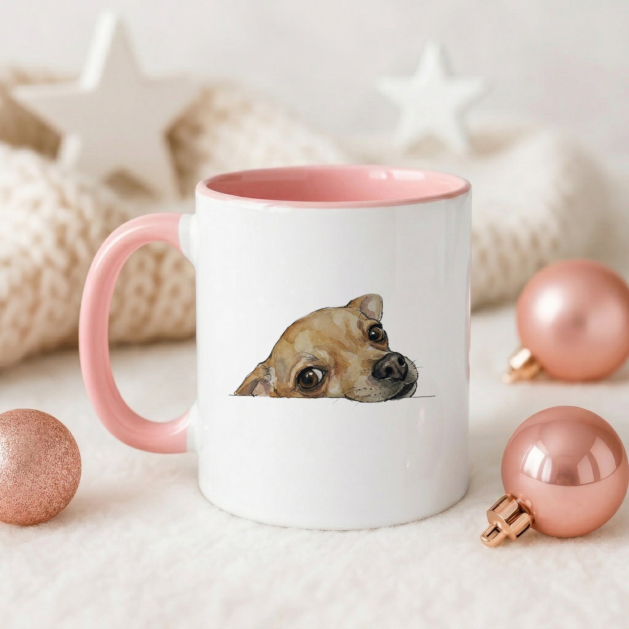 Chihuahua face Accent Mug