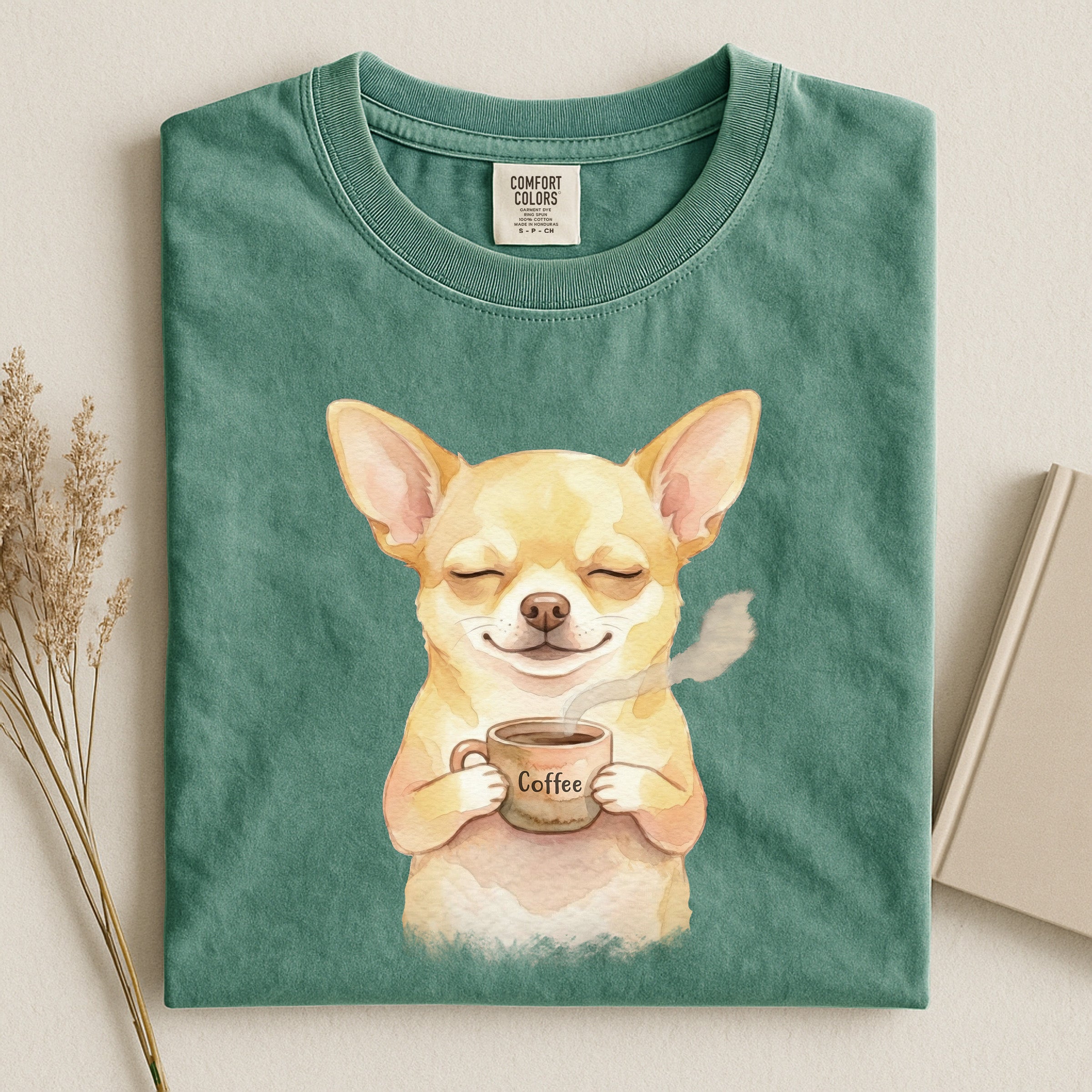 Chihuahua Drink Coffee Comfort T-shirt
