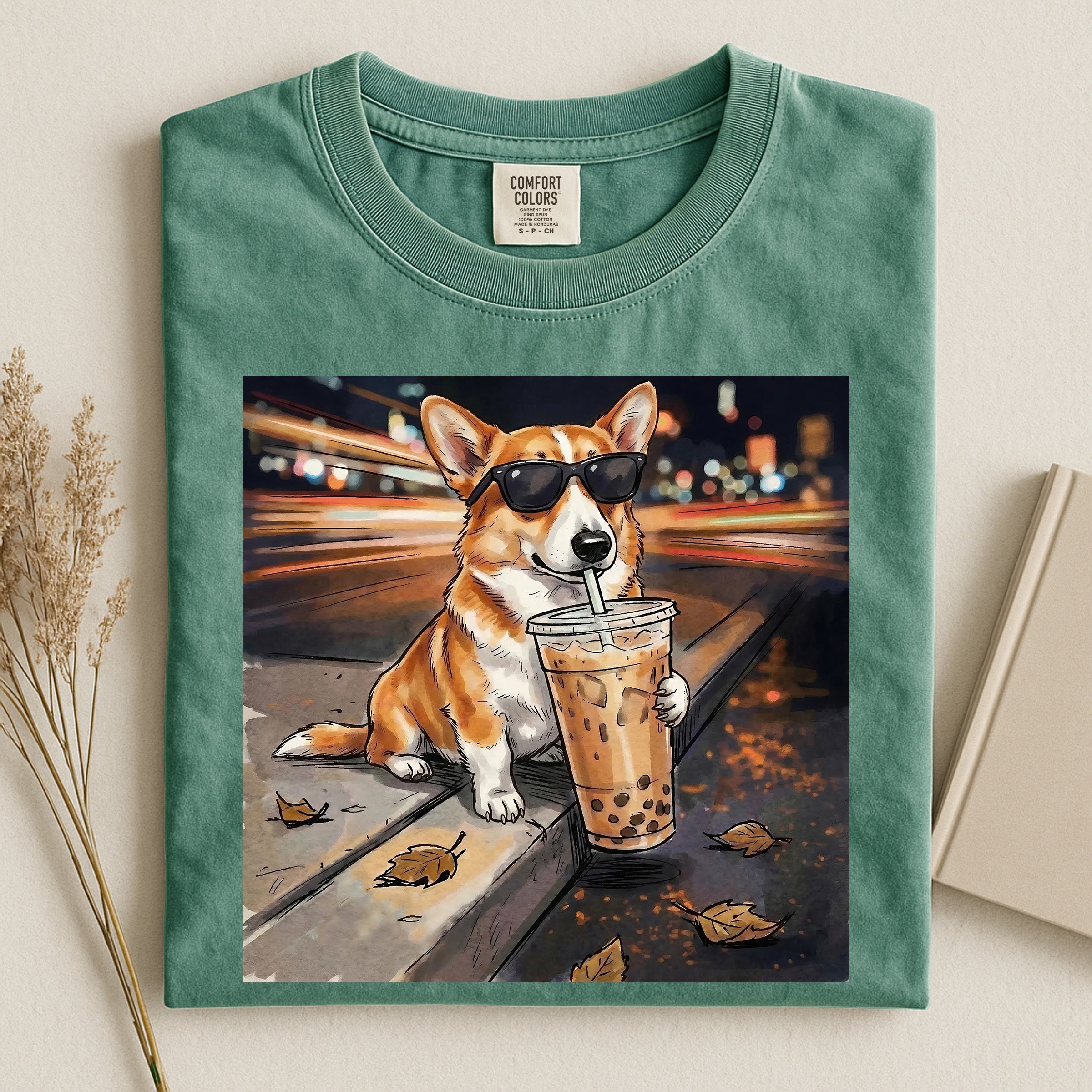 Corgi milk tea Comfort T-shirt