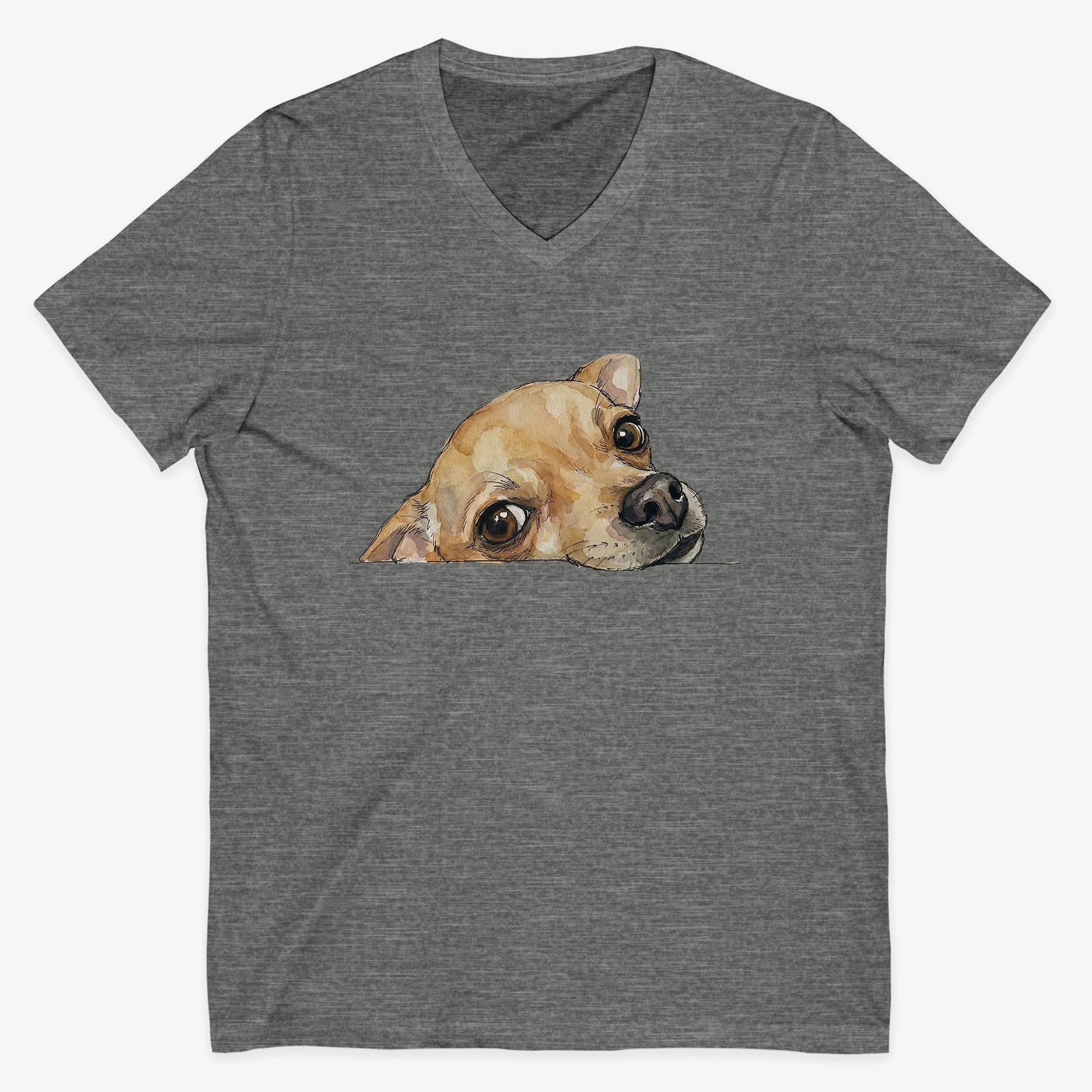Chihuahua Face V-neck