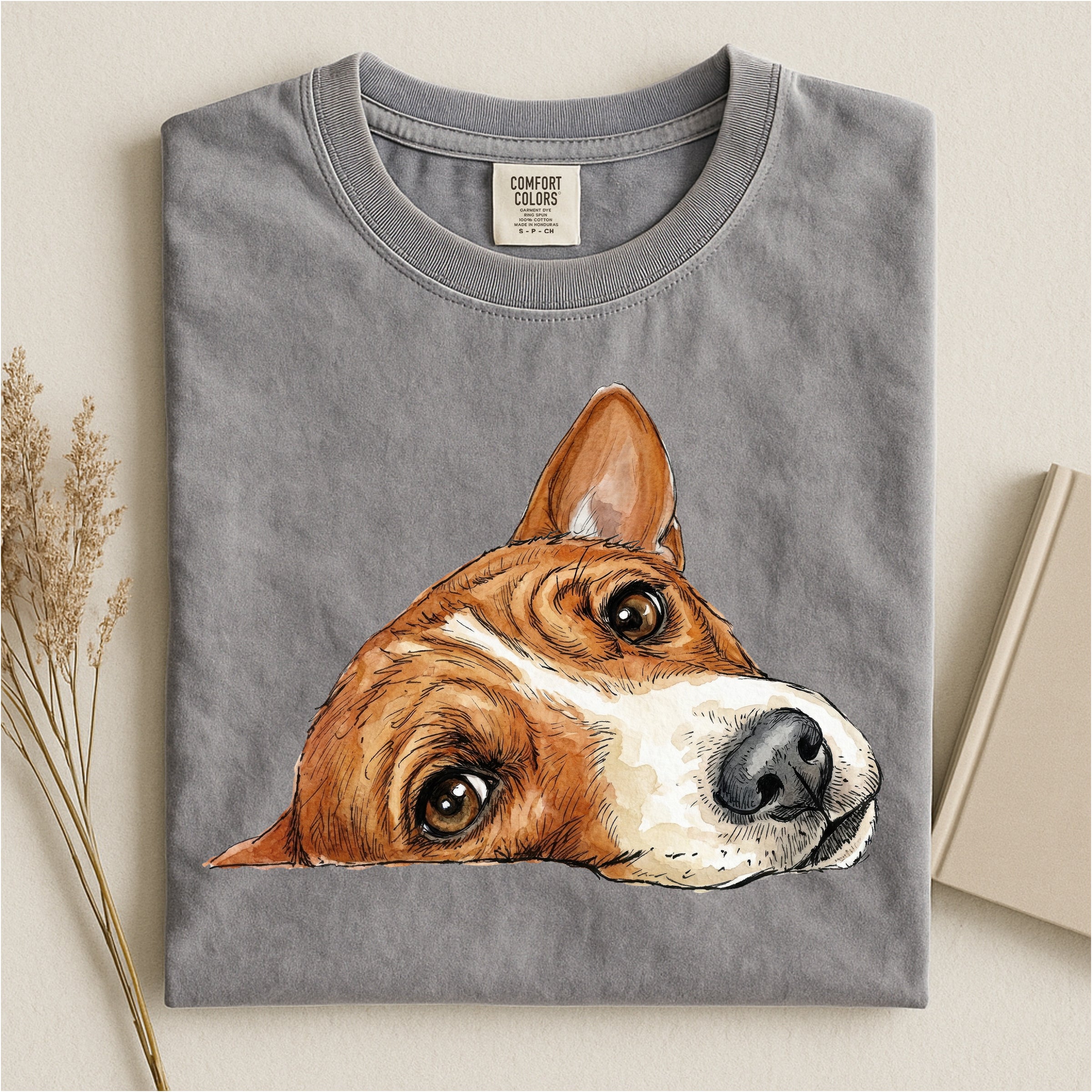 Basenji Face Comfort T-shirt