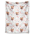 Personalized Dog Floral Cozy Blanket