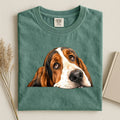Basset Hound Face Comfort Color T-shirt