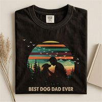 Retro Best Dog Dad Ever Comfort T-shirt
