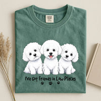 Bichon Frise - I've Got Friends in Low Places Comfort Color Unisex T-shirt