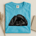 Black Shi Tzu Face Comfort Color T-shirt