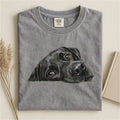 Black Labrador Face Comfort T-shirt