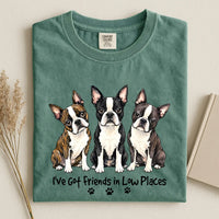 Boston Terrier - I've Got Friends in Low Places Comfort Color Unisex T-shirt