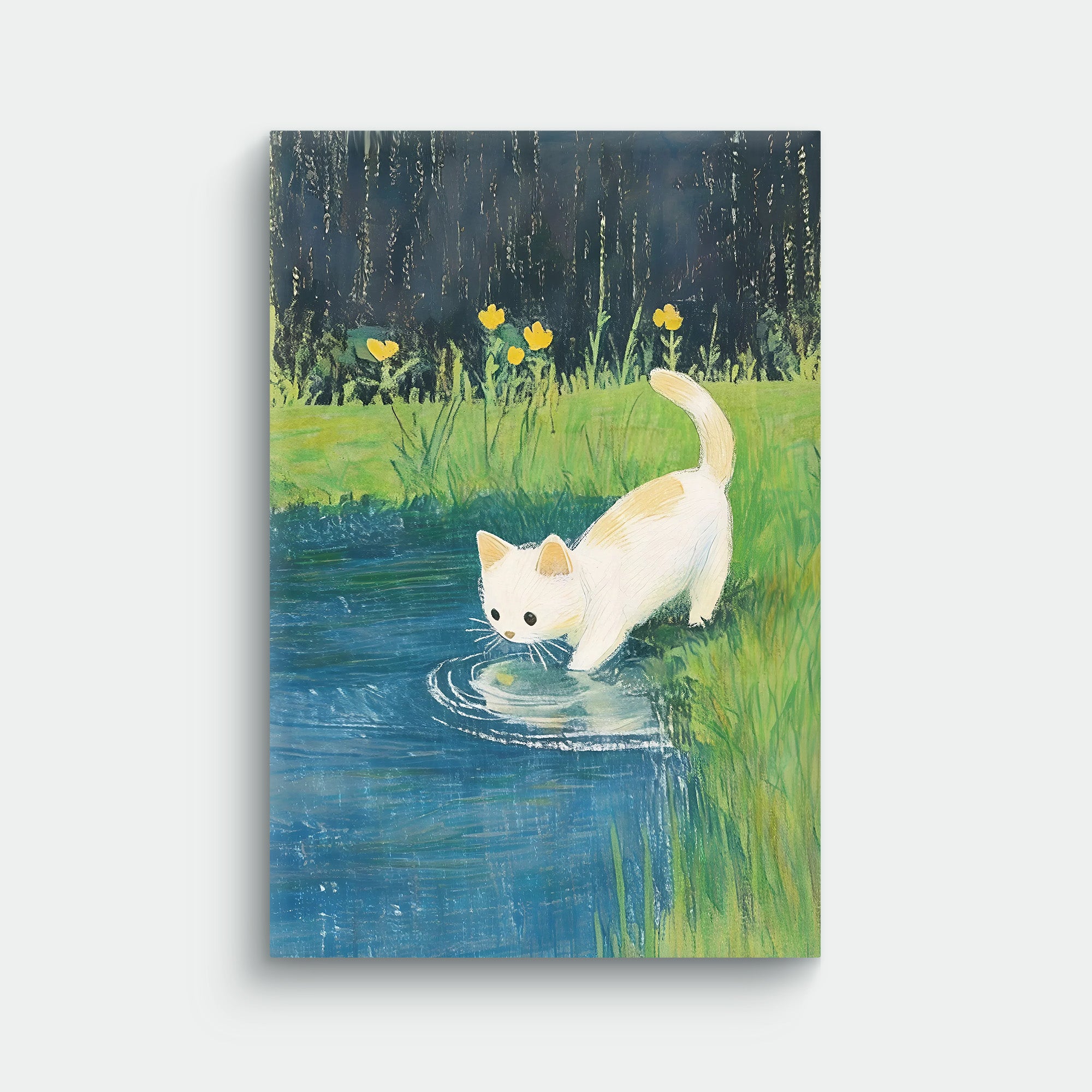 Cat In The Field Canvas - Best Cat Canvas