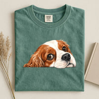Cavalier King Charles Spaniel Face Comfort Color T-shirt