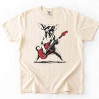 Chihuahua Play Guitar Comfort Color T-shirt 2