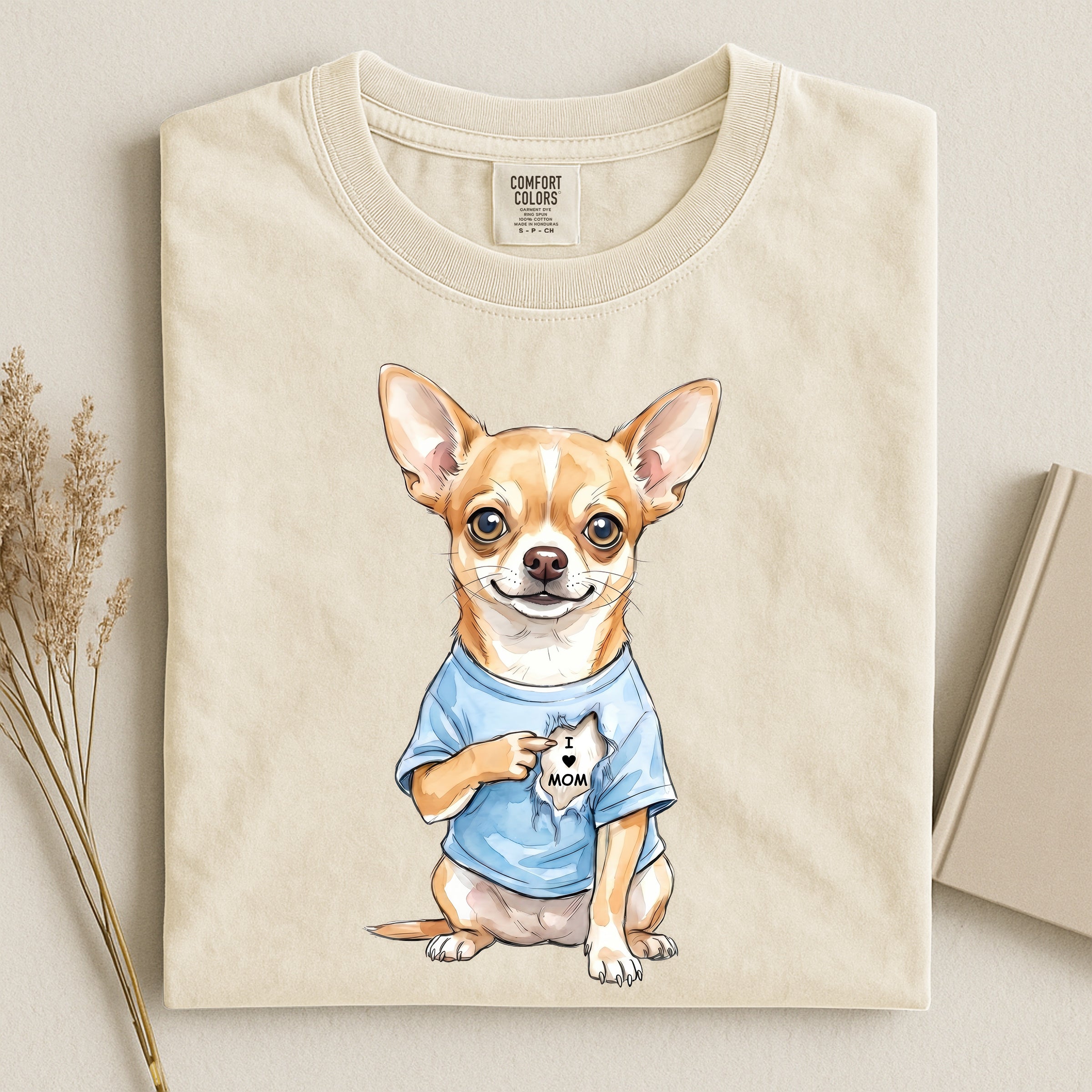 Chihuahua Love Mom Comfort T-shirt