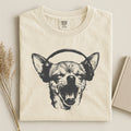 Chihuahua Listen To Music Face Comfort Color T-shirt