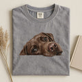 Chocolate Labrador Face Comfort T-shirt